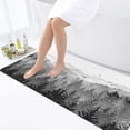 thumbnail image 4 of Grey Forest Mountain Bathroom Rug, Green Misty Forest Tree Non Slip Soft Bath Mat, Nature Scenery Landscape Bath Rugs for Bathroom Living Room Bedroom Kitchen Indoor for Home Decor,17X48IN, 4 of 4