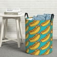 thumbnail image 6 of Daiia Hot Dogs 8 Round Laundry Basket with Handles Thickened Waterproof Circular hamper,Dirty Clothes Storage Basket for Bedroom,Bathroom,College Dorm-Small, 6 of 6