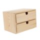 thumbnail image 5 of Organizador de maquillaje con cajón de madera, joyero, caja de almacenamiento de cosméticos, organizador de accesorios, adecuado para el hogar, la ofi, 5 of 8