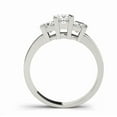 thumbnail image 2 of 2CT Ct Princess Simulated diamond Women Engagement Ring 14k White Gold Plated, 2 of 2