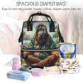 thumbnail image 5 of Daiia Forest Meditating Gorilla Large Capacity Baby Bag Waterproof Stylish Diaper Bag Mummy Backpack Adjustable Straps Diaper BagBaby Essentials Bag, 5 of 6