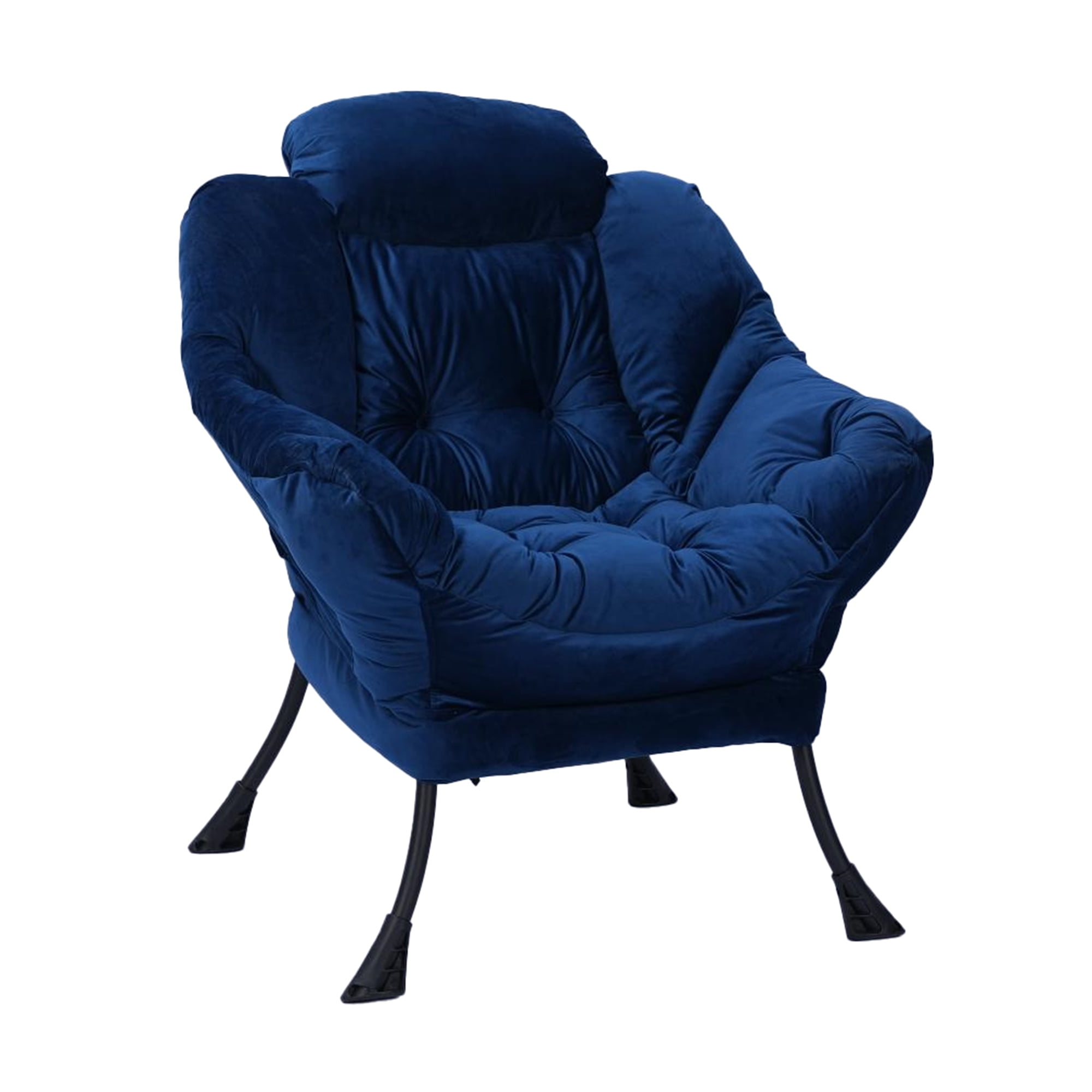 Kadyn Living Room Chairs, Single Sofa Chairs with Armrests and A Side Pocket, Blue Armchair, Chair with Ottoman Set Kadyn Living Room Chairs, Single Sofa Chairs with Armrests and A Side Pocket, Blue Armchair, Chair with Ottoman Set