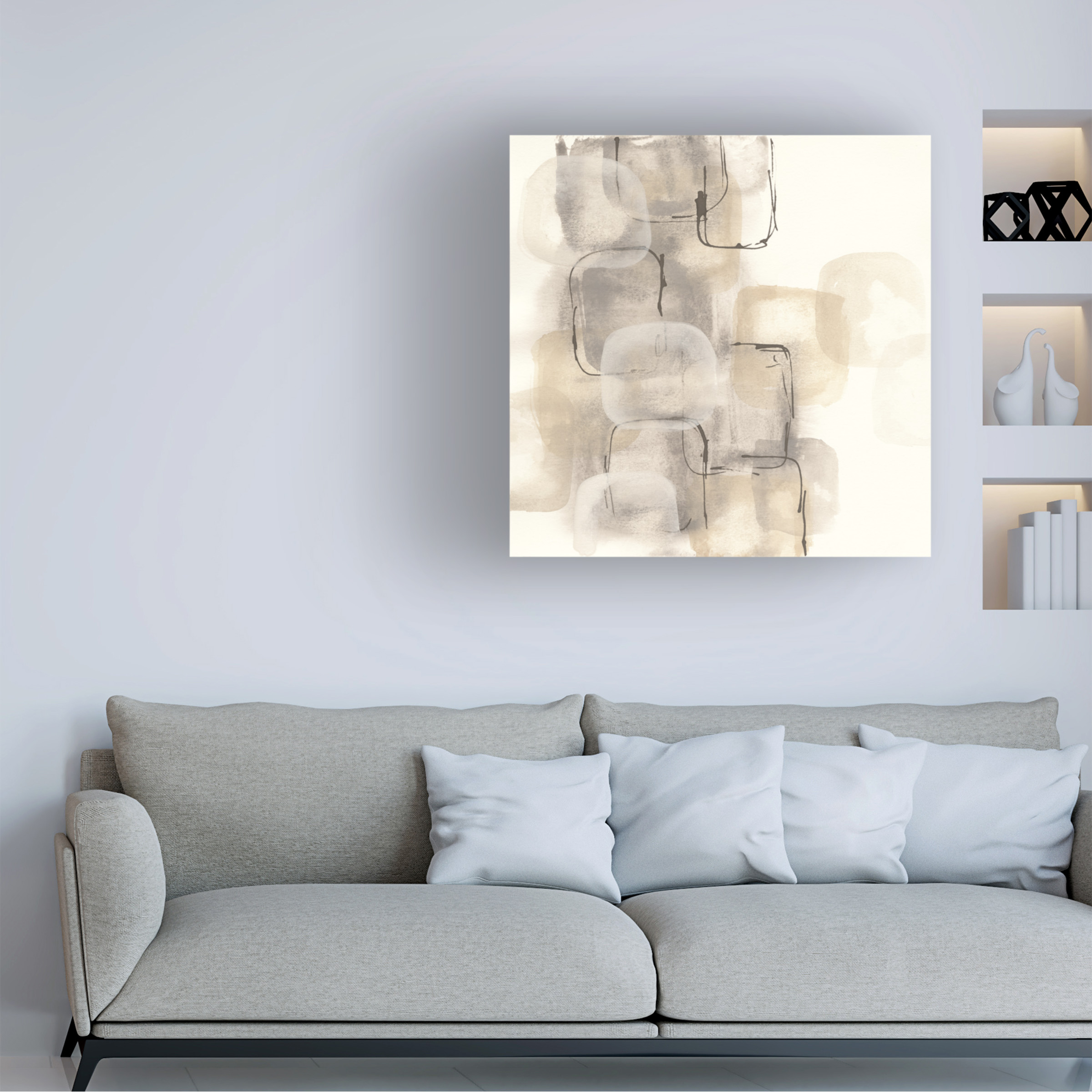 Trademark Fine Art 'Neutral Stacking II' Canvas Art by Chris Paschke
