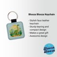 thumbnail image 2 of Apatosaurus Dinosaur Faux Leather Square Keychain, 2 of 6