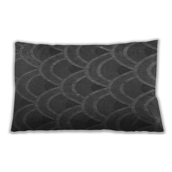 Ahgly Company Indoor Rectangular Contemporary Lumbar Throw Pillow, 13 inch by 19 inch