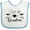 White and Blue, variant on Inktastic I Love My Grandma Heart and Arrows Boys or Girls Baby Bib
