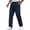 Navy, variant on Pants for Men Airflow Lightweight Grid Waffle Straight Loose Leg Breathable Fabric Leisure Outdoor Bottoms,Sizes S-3XL