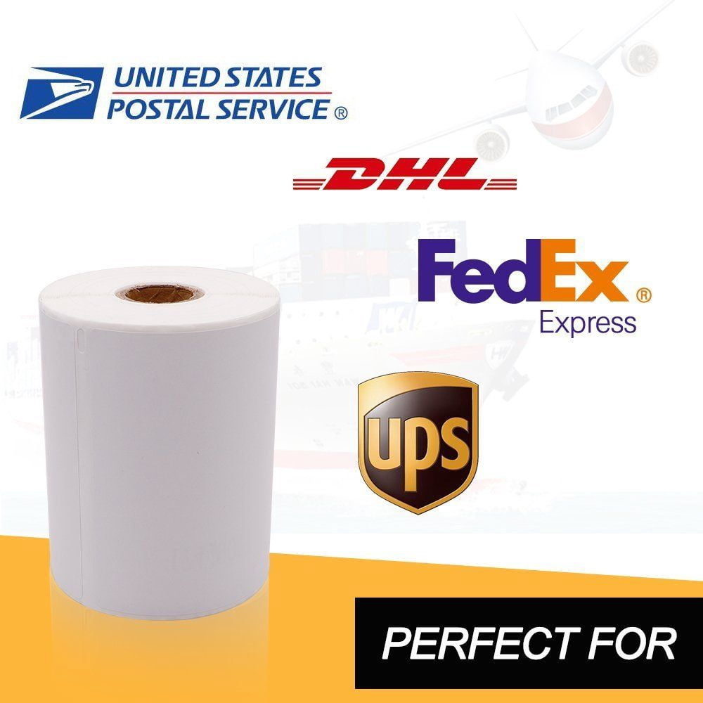GREENCYCLE Compatible for Dymo 1744907 Address Shipping Postal Extra Large Label for LabelWriter 4XL Printer BPA Free, 4" x 6"(104mm x 158mm), 220 Labels per Roll (50 Roll, White)