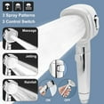 High Pressure RV Shower Head with Hose, 3 Spray Modes for Camper
