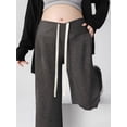 thumbnail image 3 of Maternity Wide Leg Pants - Soft Straight Leg Trousers for Outdoor, Spring and Autumn Pregnancy Clothes, 3 of 9