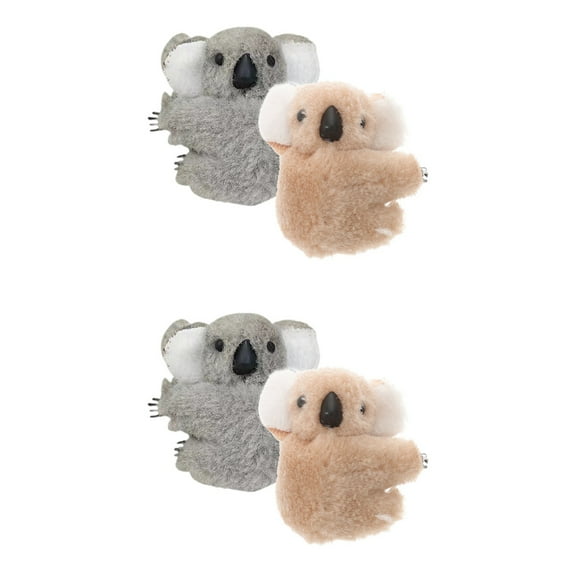 OUNONA 4 pcs  Koala Hair Clips Girls Hair Clips Small Hair Accessories Stuffed Animal Hair Clips for Women