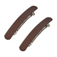 thumbnail image 2 of 2 PCS Small Rectangle Hair Barrettes For Women Non Slips Snap Clips For Thin Fine Hair, 2 of 9