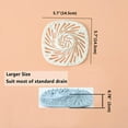 thumbnail image 6 of 3PCS Drain Hair Catcher, Square Drain Cover for Shower Silicone Hair Stopper with Suction Cup, Easy to Install Suit for Bathroom,Bathtub,Kitchen, 6 of 8