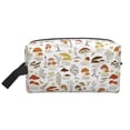 thumbnail image 2 of Uemuo Mushrooms And Butterflies Pattern Portable Toiletry Bags with Handle, Waterproof travel Make up Bags for Women, Large Capacity Travel Cosmetic Bags, 2 of 9