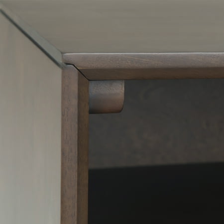 Simpli Home - Banting Modern Industrial TV Media Stand for Most TVs up to 65" - Walnut Brown