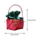 thumbnail image 3 of Bolsas de regalo navideñas - Tote de cuero y terciopelo con adorno metálico para decoración navideña y embalaje de caramelos de fruta, 3 of 6