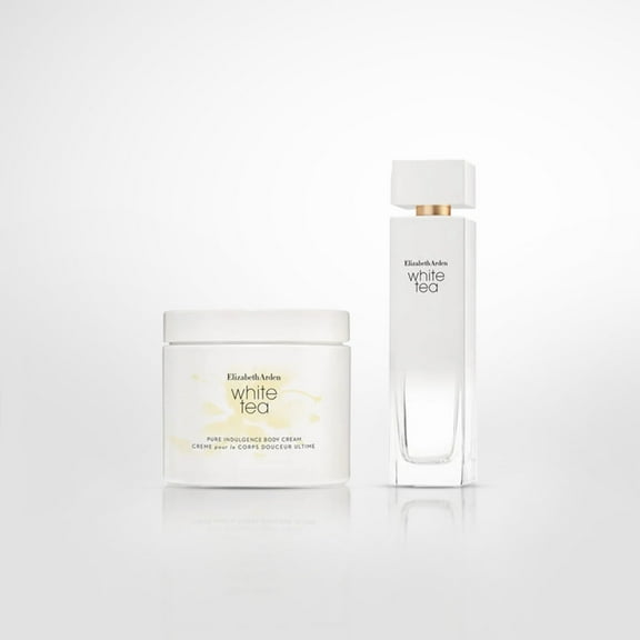 Elizabeth Arden White Tea , 2 Pc Gift Set 3.3oz EDT Spray, 13.5oz Body Cream