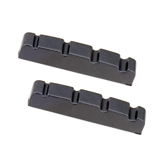 Tachiuwa 2 Pièces Écrous Fendus Bass Électrique Pièces de Rechange pour 4 Cordes Basse - Noir,