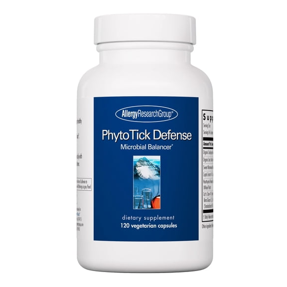 Allergy Research Group Phyto Tick Defense Supplement - Mushroom Complex, Mushroom Extract Powder in Convenient Capsules, Nootropic with Lions Mane, Cordyceps, Beta Glucans - 120 Vegetarian Capsules
