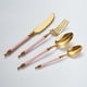 thumbnail image 2 of Vajilla de acero inoxidable, cuchillo, tenedor, cuchara, postre, café, sopa, vajilla para Hotel, restaurante, hogar, cocina Fivean unisex, 2 of 2