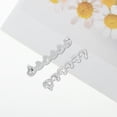 thumbnail image 5 of Unique Bargains 1 Pair Shoelace Charms Hollowout Hearts Fashion Shoe Accessories Silver Tone, 5 of 5