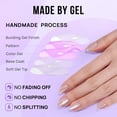 thumbnail image 4 of Gel suave de almendras BtartBox de Press On Nails reutilizable Aurora Cat Eye, 4 of 7