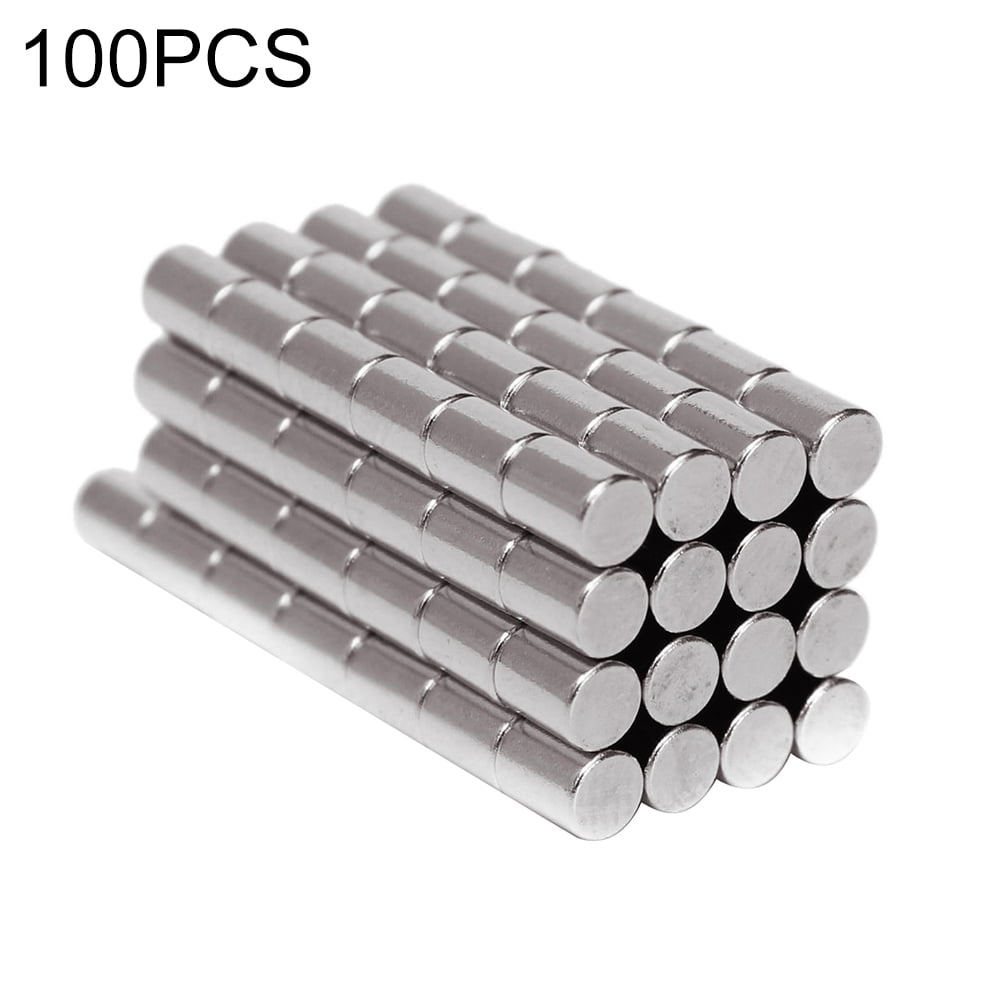 100PCS Strong N50 1/4x1/8 Inch Rare Earth Neodymium Cylinder Magnet 