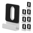 thumbnail image 1 of 8pcs Metal Mirror Clips for Wall Mounting with Screws Heavy Duty Mirror Holder Clips for Frameless Mirrors Wide Channel Mirror Hanger Kit for Bathroom Tile Display, 1 of 9