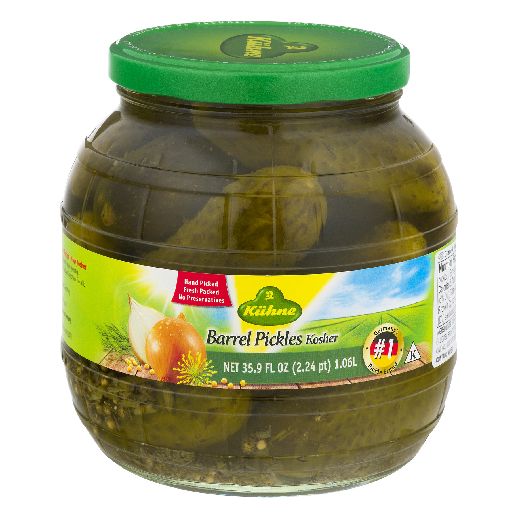 Gundelsheim Barrel Pickles, 35.9 fl oz