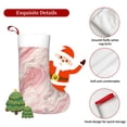 thumbnail image 5 of Flannel Christmas Stocking 17.7×11×7in Soft And Light Touch Good Socks Splicing Design Can Be Used For Hanging Pink Marble_21256_3, 5 of 8