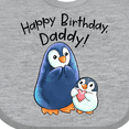 thumbnail image 4 of Inktastic Happy Birthday, Daddy- Cute Penguins Boys or Girls Baby Bib, 4 of 4