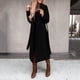 thumbnail image 1 of Puntoco Otoño e Invierno Mujer Casual tops Abrigo Traje de manga larga Cuello Rebeca sólida Botones Nizi Abrigo tops Rompevientos Liquidación Puntoco Puntoco-2353, 1 of 8