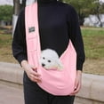 thumbnail image 2 of Dog Sling Carrier for Small Dogs, Puppies, Cats Senior Dogs, Crossbody Pet Papoose Carrier Bag, Lightweight Breathable Hands Free Pet Carrier for Walks, Vet Visits, Travel Daily Outings, 2 of 4