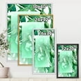 thumbnail image 4 of Designart 'Tropical Palm Green Leaves Under White Rectangle' Nautical & Coastal Framed Canvas Wall Art Print, 4 of 5