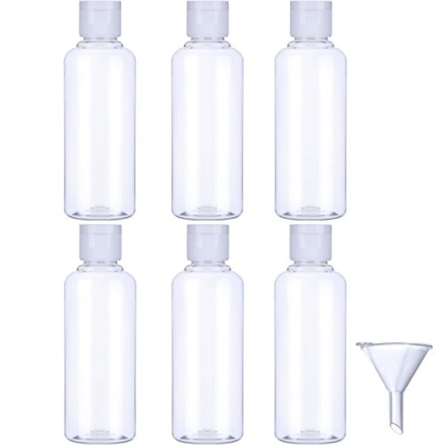 hotop transparent plastic air flight travel bottle set with small