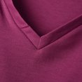 thumbnail image 5 of Elegantes blusas de manga corta con cuello en V y lentejuelas empalmadas de color sólido para mujer OAVQHLG3B Store lin121212, 5 of 5