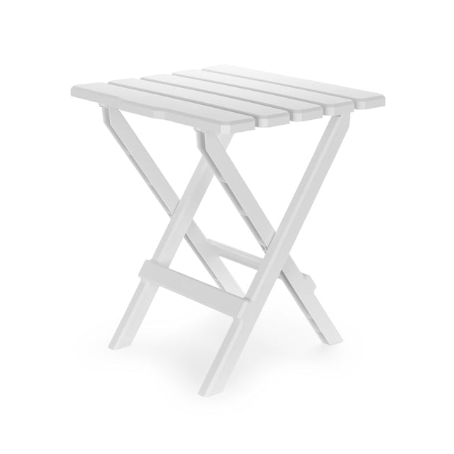 Mesa Lateral Plegable para Exterior Camco 51685 Blanca Resistente al Clima