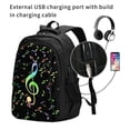 thumbnail image 2 of Disketp Music Notes Mochila de Viaje Estampada para Laptop con Puerto de Carga USB, Mochila Impermeable para Computadora – Regalo para Hombres y Mujeres, 2 of 7
