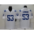 thumbnail image 1 of Colts Embroidered Football Jersey 2# 53#Leonard 18#Manning Replica Player Name Jersey, 1 of 2