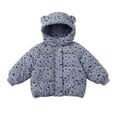 thumbnail image 2 of Esaierr Toddler Baby Boys Girls Winter Coat with Hooded for Kids Lightweight Puffer Jacket Warm Thick Cotton Jacket Outerwear for 1-7Y, 2 of 6