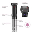 thumbnail image 3 of Precision Sous Cooker 1100W Ultra-quiet Working Accurate Temperature Time Control Immersion Circulators LCD Touchscreen Kitchen Gadgets Sous Cooker, 3 of 7