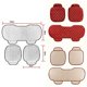 thumbnail image 2 of Juego de tres piezas Diamond Red - Cojín para asiento de automóvil Adepaton LKX-0235-6, 2 of 5