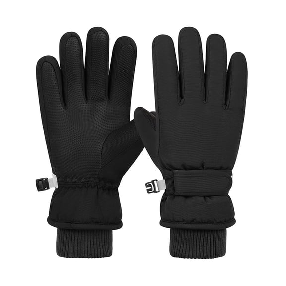 Snow Mittens for Kids Thermal Warm Lined Boys Waterproof Gloves Outdoor Ski Gloves for Ages 9-10 Years Boys