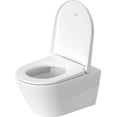 thumbnail image 5 of Duravit 257709 D-Neo Wall Mounted Round Toilet Bowl Only - White with HygieneGlaze, 5 of 6