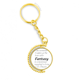 thumbnail image 1 of La fantasía es el ingrediente en la vida. Anillo de oro de metal llavero llavero, 1 of 3