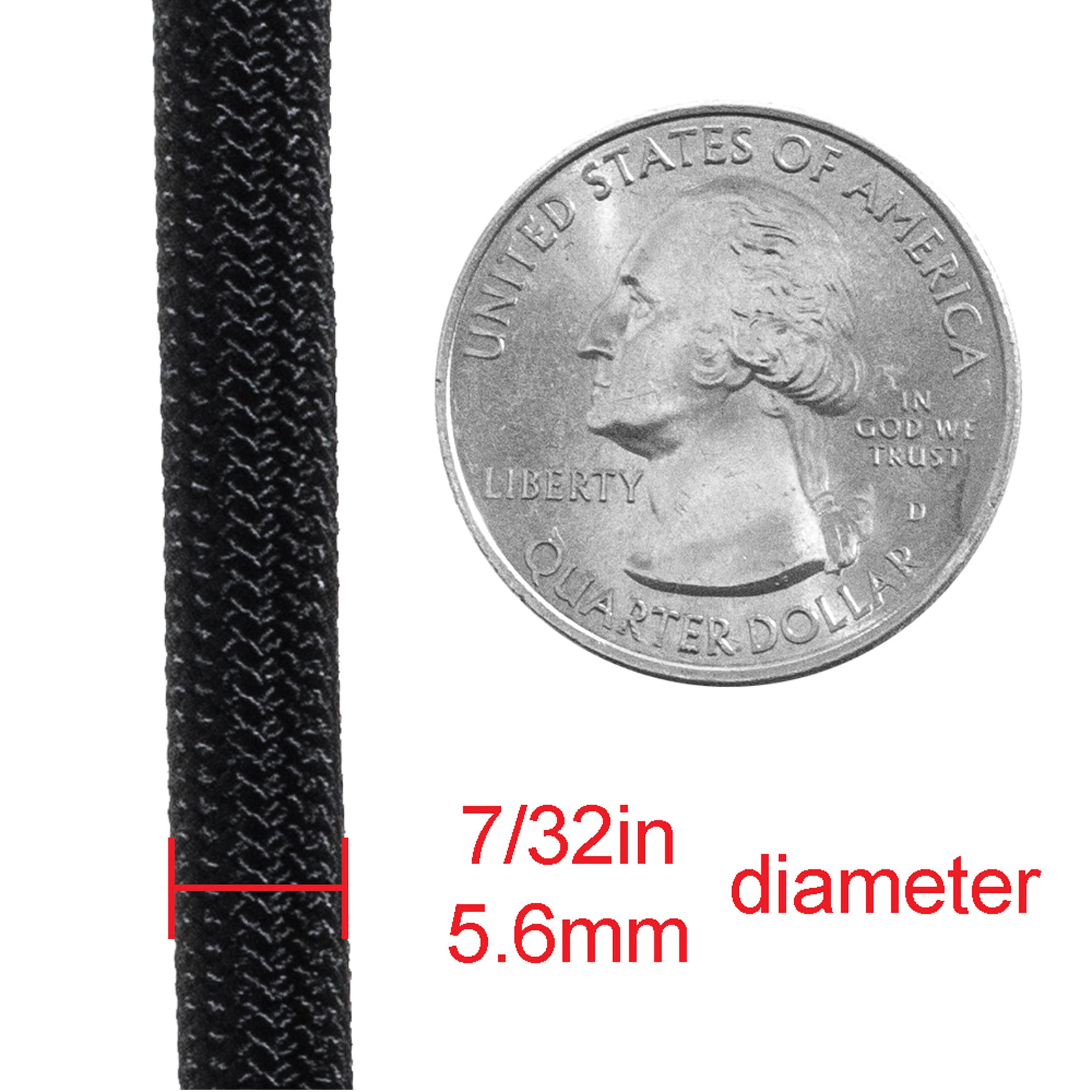 5.6mm BattleCord  Ultra Strong & Tough Rope  2650lb Tensile Strength  USA Made