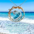 thumbnail image 4 of Ocean'S Oath Jewelry Set,Boho Blue Wave Necklace Earrings Ring Get Free gift !!!, 4 of 13
