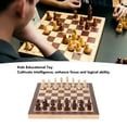 thumbnail image 4 of Chess Pieces Board Kit, Excellent Wood International Chess Set Storage Box Function  for Early Education Game, 4 of 8