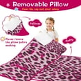 thumbnail image 3 of Pink and Gray Of Leopard Print Toddler Nap Mats for Kids Preschool,Sleeping Mat Bag or Kids,Toddler Sleeping Bag,Toddler Nap Mat or Daycare, 3 of 6