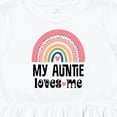 thumbnail image 4 of Inktastic My Auntie Loves Me Niece Rainbow Girls Toddler Dress, 4 of 5